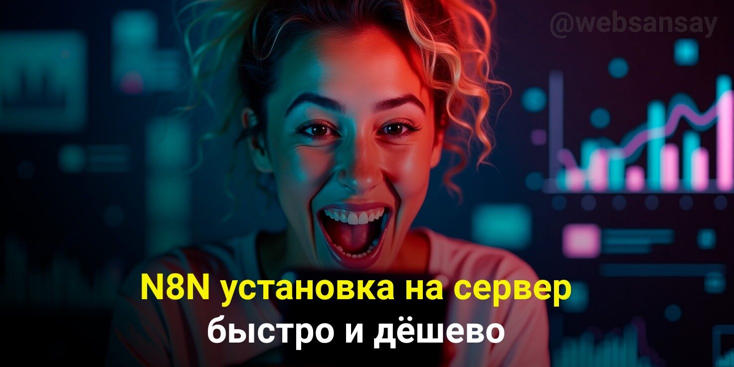 N8N установка на сервер быстро и дёшево